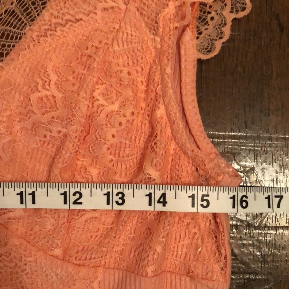 NWOT Lace peach bodysuit - Picture 12 of 13